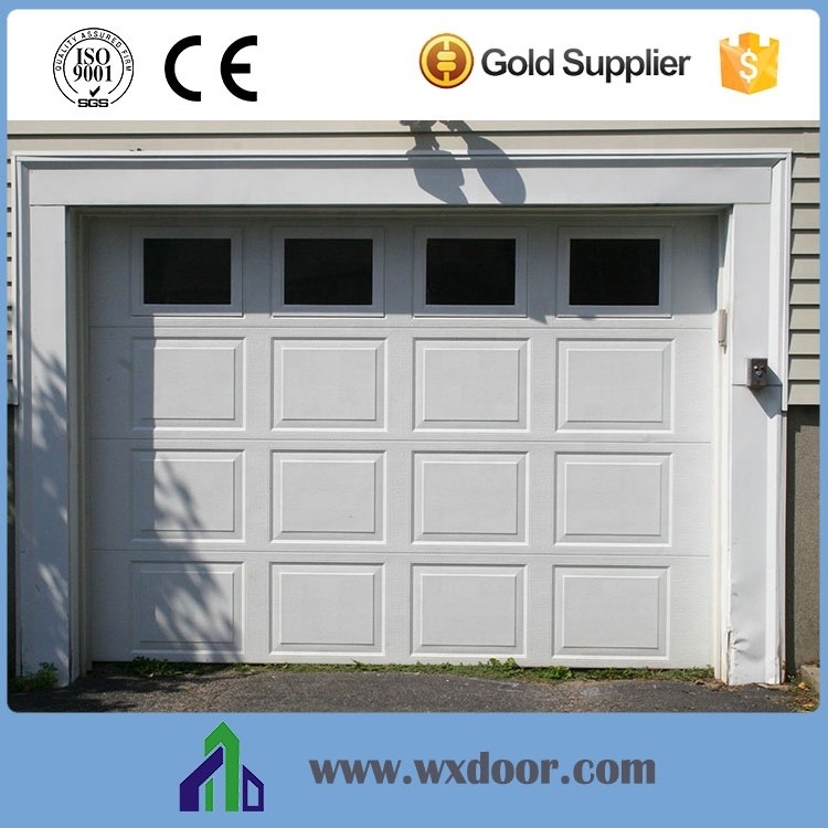 Aluminum Alloy Overhead Lifting Section Gate Garage Door with Electric Remote Control For Villa Residential