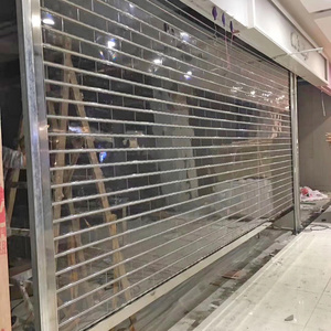 JIANDA Commercial Aluminum Clear Polycarbonate Roller Shutter Door