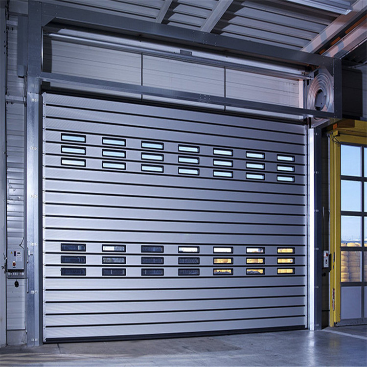 Jianda Fast Rapid Insulated Aluminium Alloy Roller Rolling Shutter High Speed Door/hard Material Spiral Door