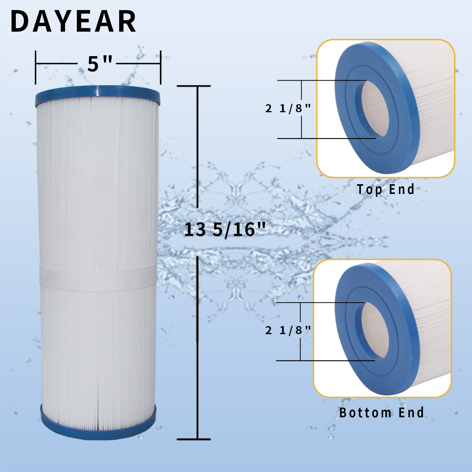 Replacement Rainbow / Pentair Dynamic 50 Pleatco PRB50 and Unicel C-4 Pool & Accessories For Pool Cleaner Filter Cartridge