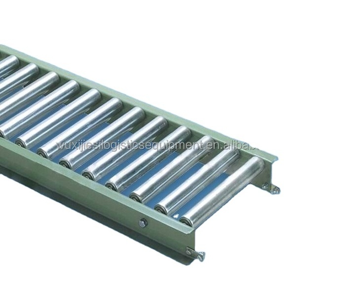 Steel roller conveyor, no power conveyor, gravity roller conveyor