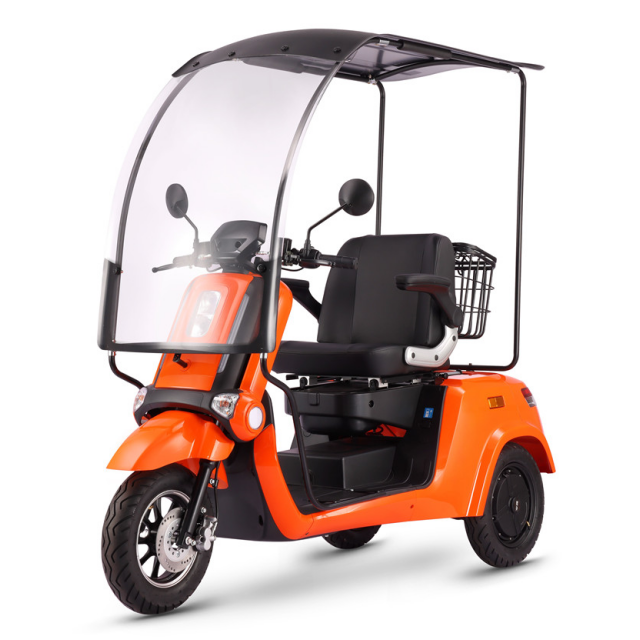 Electric seat power cart 3 wheels bag wheels canopy cover golf cart