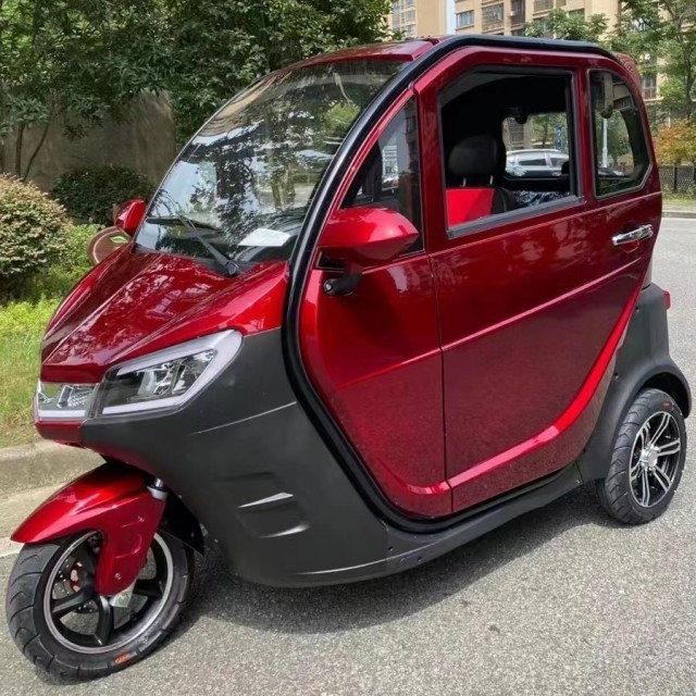 High quality and high-performance elderly scooter with three wheel electric car that can accommodate three people