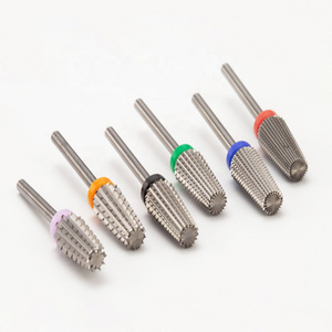 Super Quality Professional Safety 5 in 1 Nail Bits Carbide Nail Drill Storage