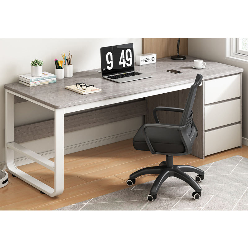 Simple modern desk home student bedroom writing desk office employee single computer desk with storage drawer