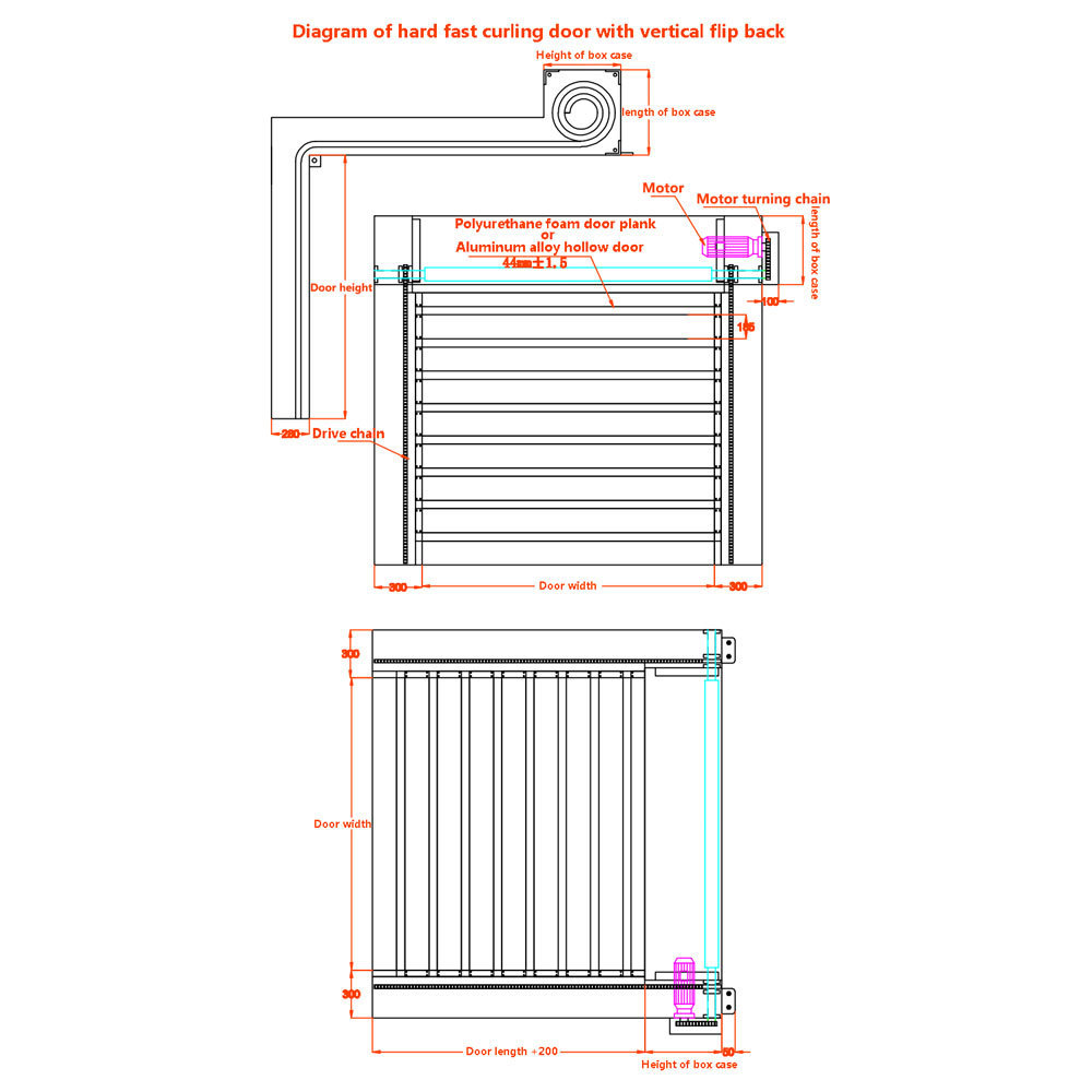 Horizontal Fast Rolling Door for Cellar High Speed Aluminum Alloy Spiral Door