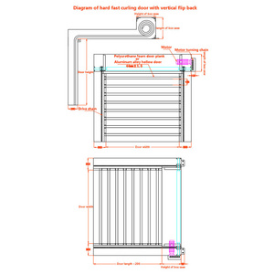 Horizontal Fast Rolling Door for Cellar High Speed Aluminum Alloy Spiral Door