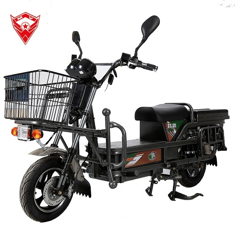 Heavy load electric scooter cargo bike 1000w lead acid battery with charger 45km/h speed