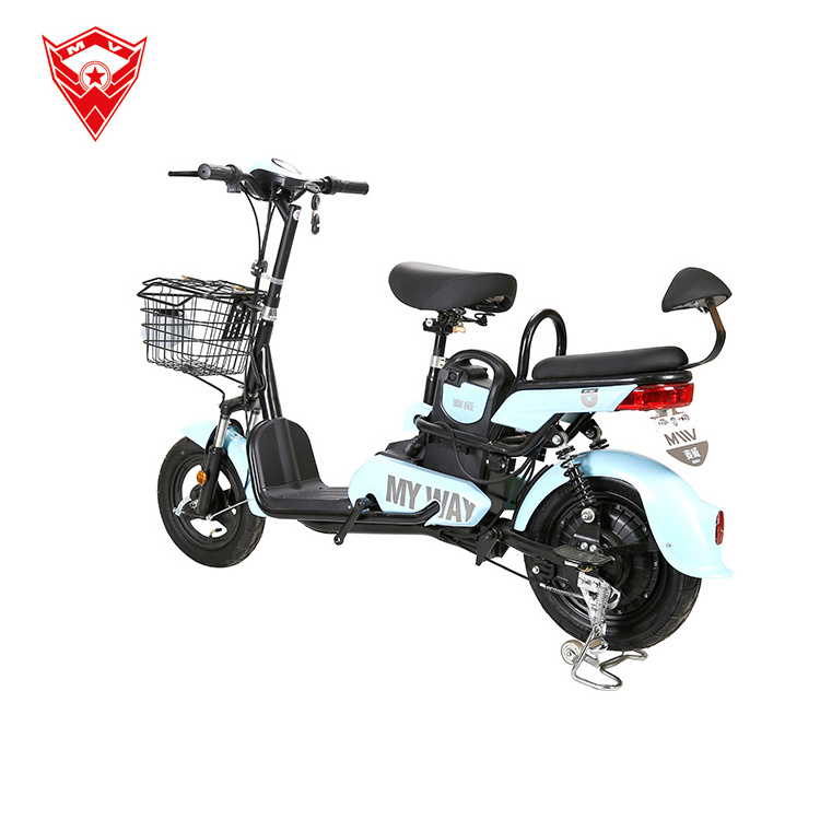 China New Type electric scooter 2 seater 48V 350W Electric City Bike