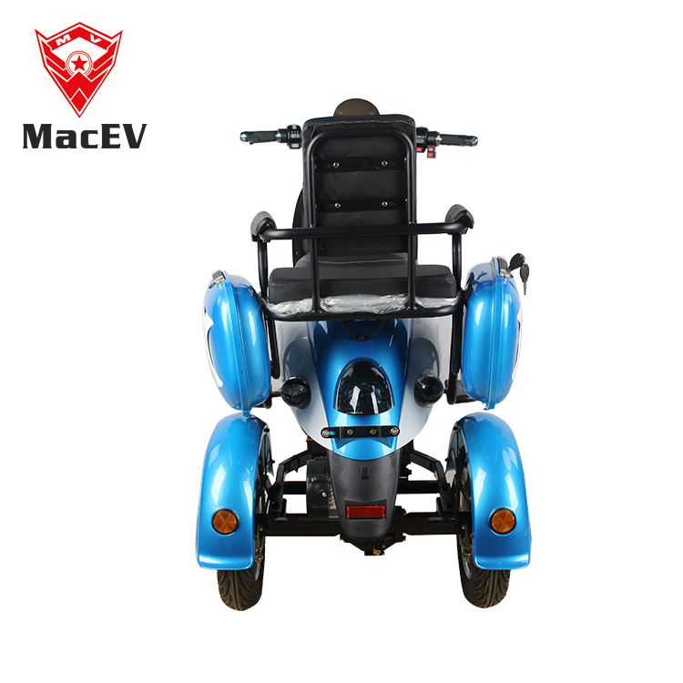 wuxi MacEV45 MPH 1000W 60V 30Ah Battery Max Load 200Kg Adult Electric tricycle rickshaw for sale