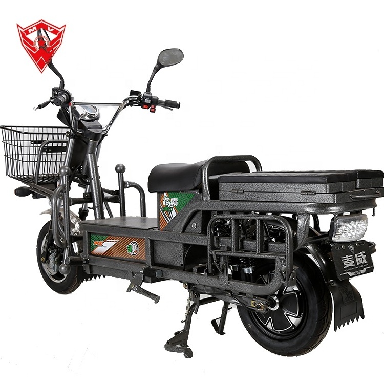 Heavy load electric scooter cargo bike 1000w lead acid battery with charger 45km/h speed