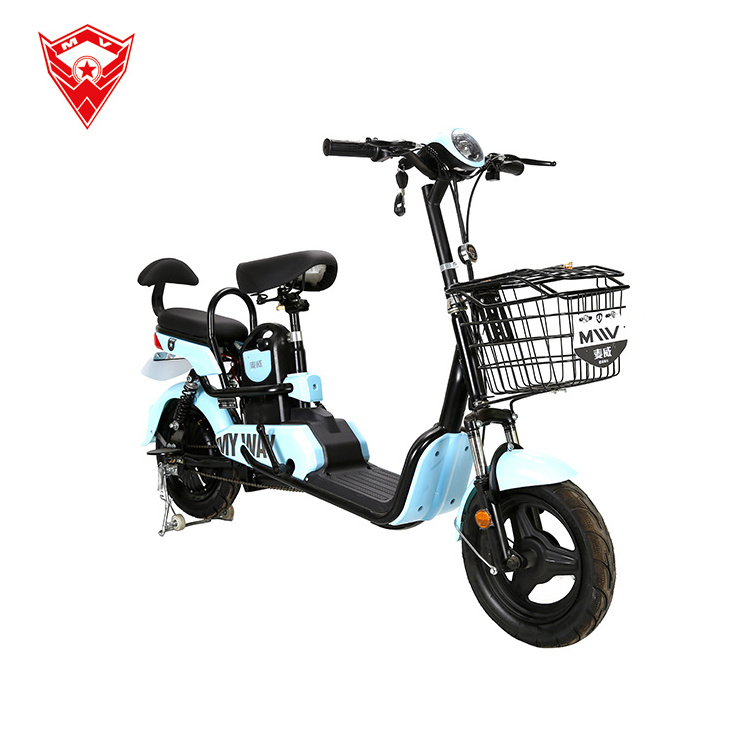 China New Type electric scooter 2 seater 48V 350W Electric City Bike