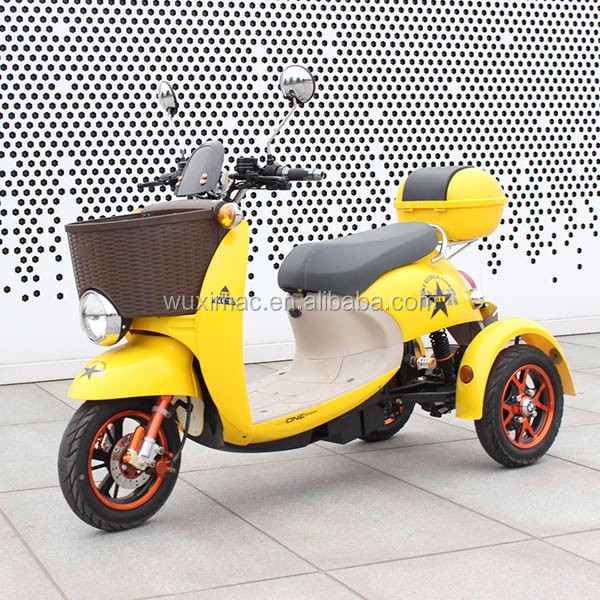 Wuxi factory manufacturer durable and cheap electric tricycle three wheel electric scooter with seat