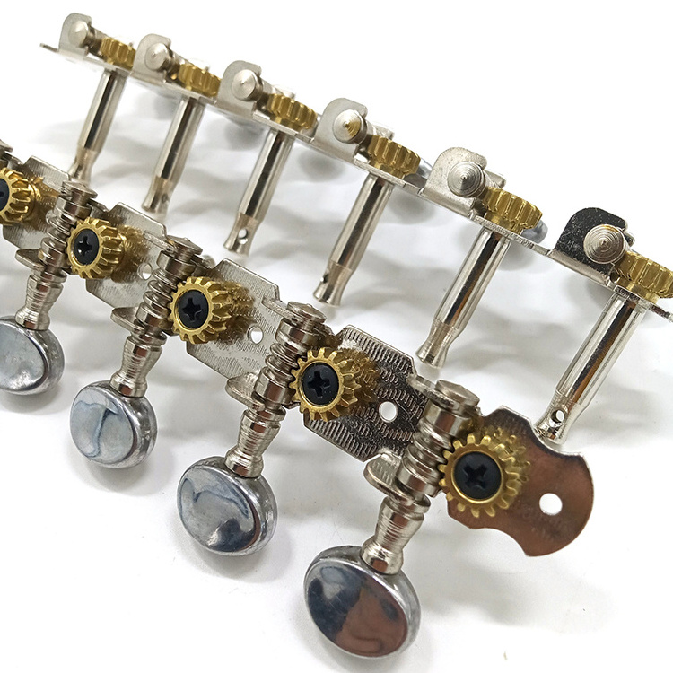 Wholesale 6L6R 12 Strings Acoustic Guitar Tuning Pegs Mandolin Machine Head with metal button