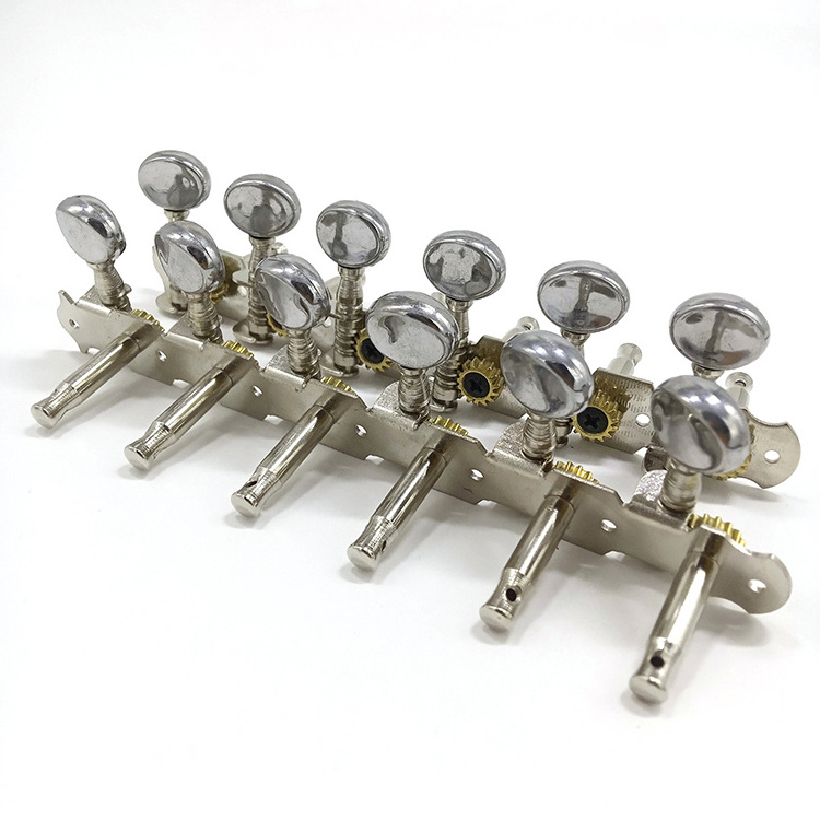 Wholesale 6L6R 12 Strings Acoustic Guitar Tuning Pegs Mandolin Machine Head with metal button