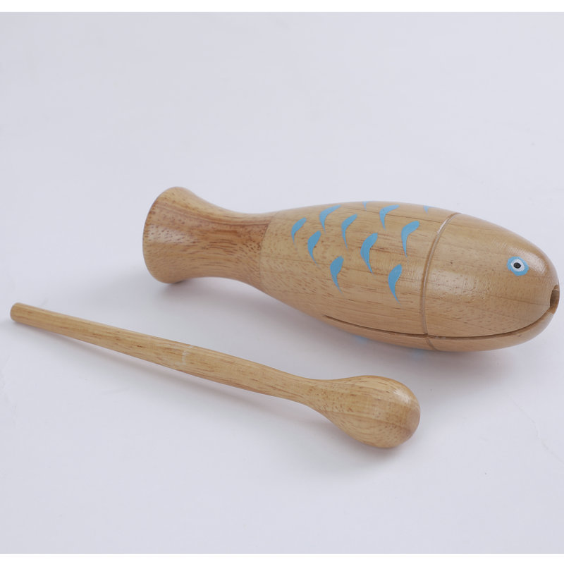 Wholesale factory price percussion guiro musical instrument wooden tone block toys for baby