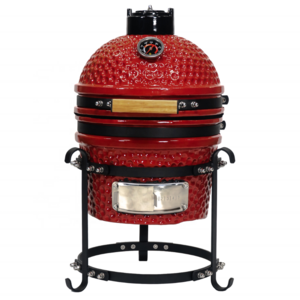 Portable 13" Table Kamado Ceramic Bbq Smoker Grill Kamado Grill Outdoor Kitchen