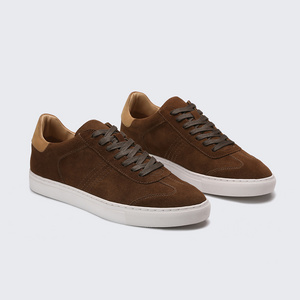 Wholesale Flat Sole Suede Leather Men"s Fashion High Quality Sneakers