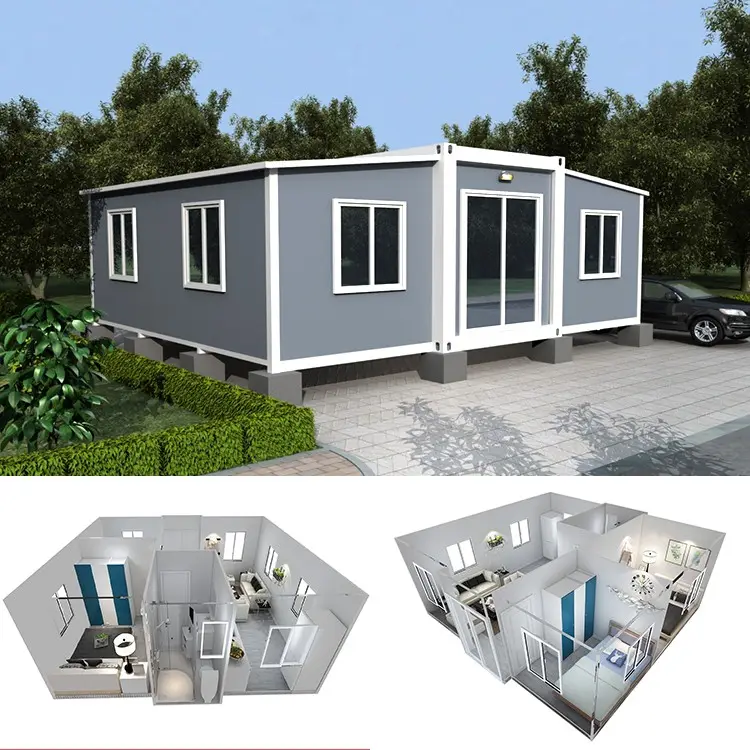 Custom Prefabricated 20Ft 40Ft Expandable Prefabricated Container Living House For Sale Shipping Prefab Tiny Home Prices