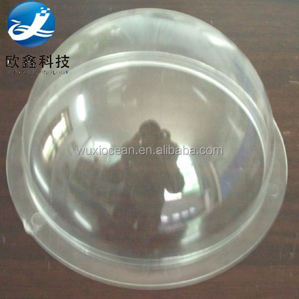 Customized acrylic color domes large plastic domes