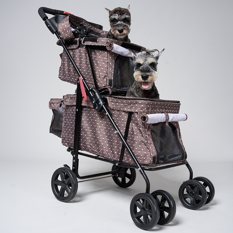 Wholesale Luxury Pet Stroller Dog Carrier 4 Wheels Pet Dog Stroller For Travel