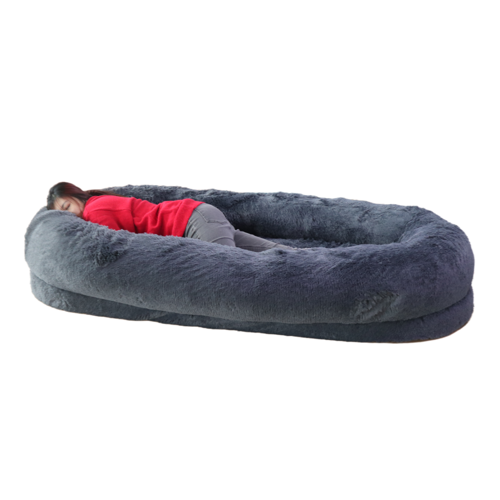 waterproof human size xxl dog bed donut extra large for oem sofa the sized human dog bed for people adults large dogs & blanket