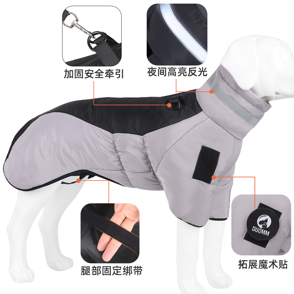 Wholesale Dogs Cloth Pet Clothes Winter Warm Waterproof Pet Dog Down Jacket Dogs Accessories and Clothing Cute Solid 100% Cotton