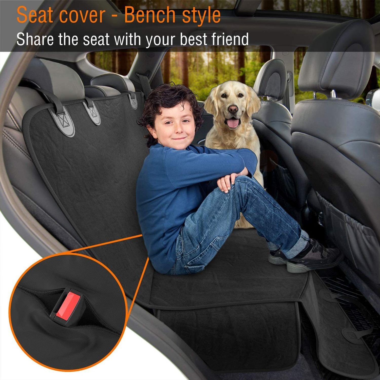 dog seat cover car for pets waterproof eco-friendly pet large small hammock dog car seat for small dogs cover car belt