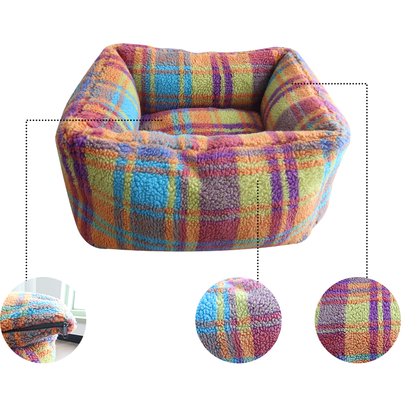 Square Pet Bed Cat Nest Creative Dog Bed Cushion Breathable Pet Beds With Removable And Washable Cover