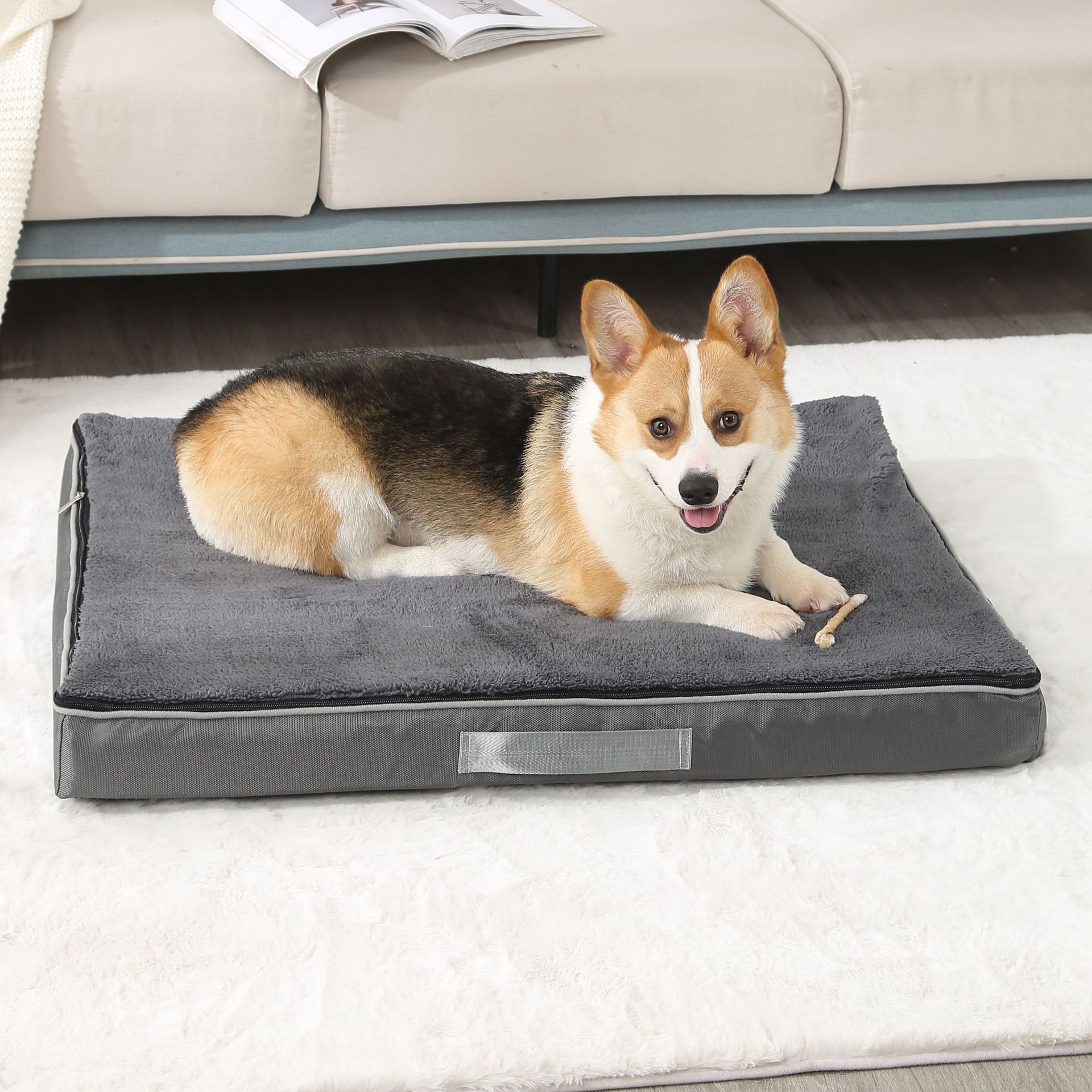 Hot Sale Soft Luxury handmade Memory Foam Washable Orthopedic Cushion Cover Pet Dog Bed