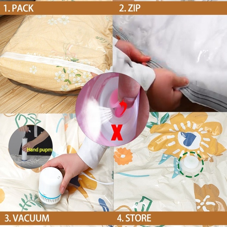 Vacuum Compression Bag Storage Extra Large Air-Pumped Cotton Quilt Finishing Bagged Bedding Bag To Compress Clothes