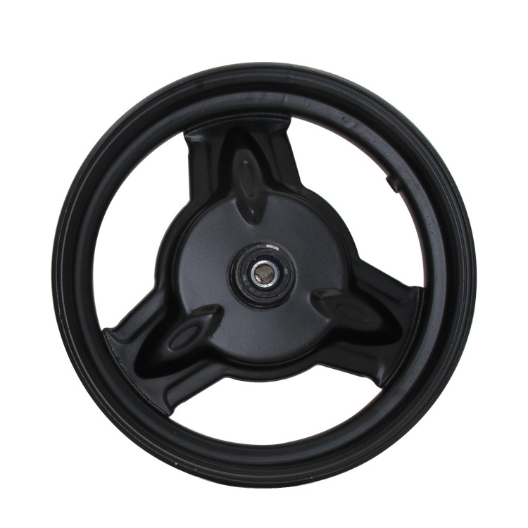 Hot selling electric motorcycle 10 inch disc brake steel rim iron wheel can be fitted with tubeless steel rim