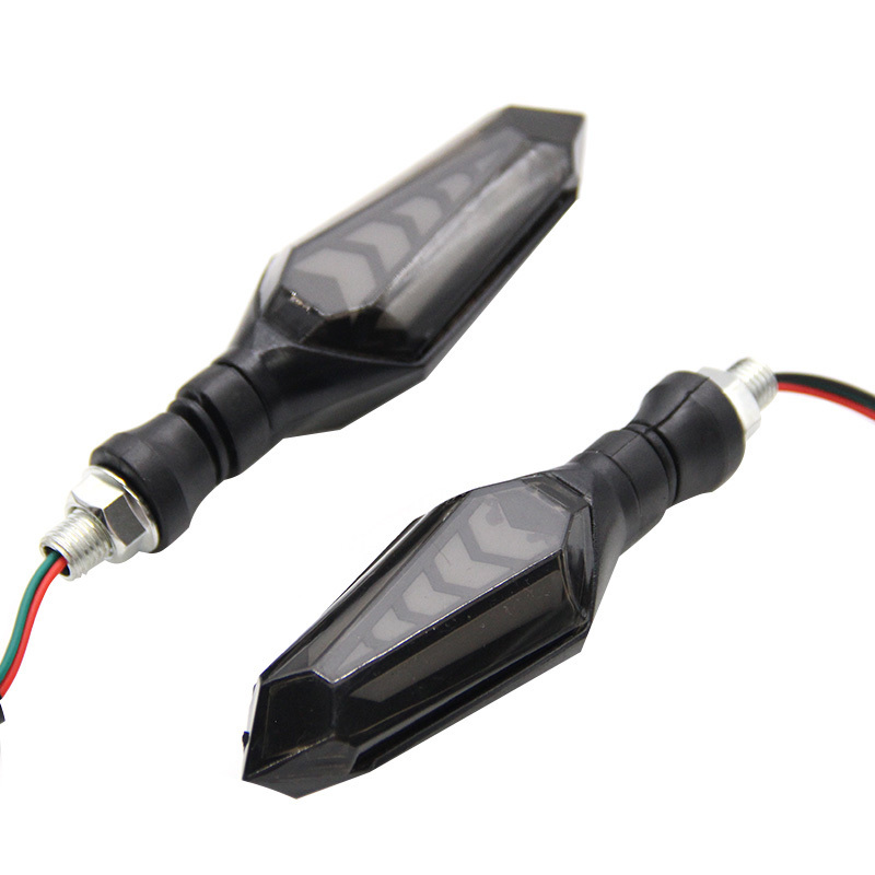 Electric motorcycle 12V LED double-sided flow turn signal Motorcycle turn signal water flashing light