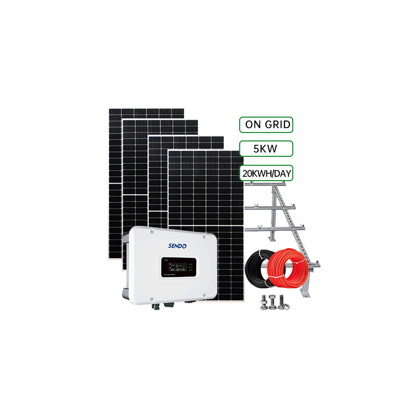 Renewable energy single phase solar 5KW household on-grid inverter  dc to ac inverter on grid inverter  48vdc to 220vac