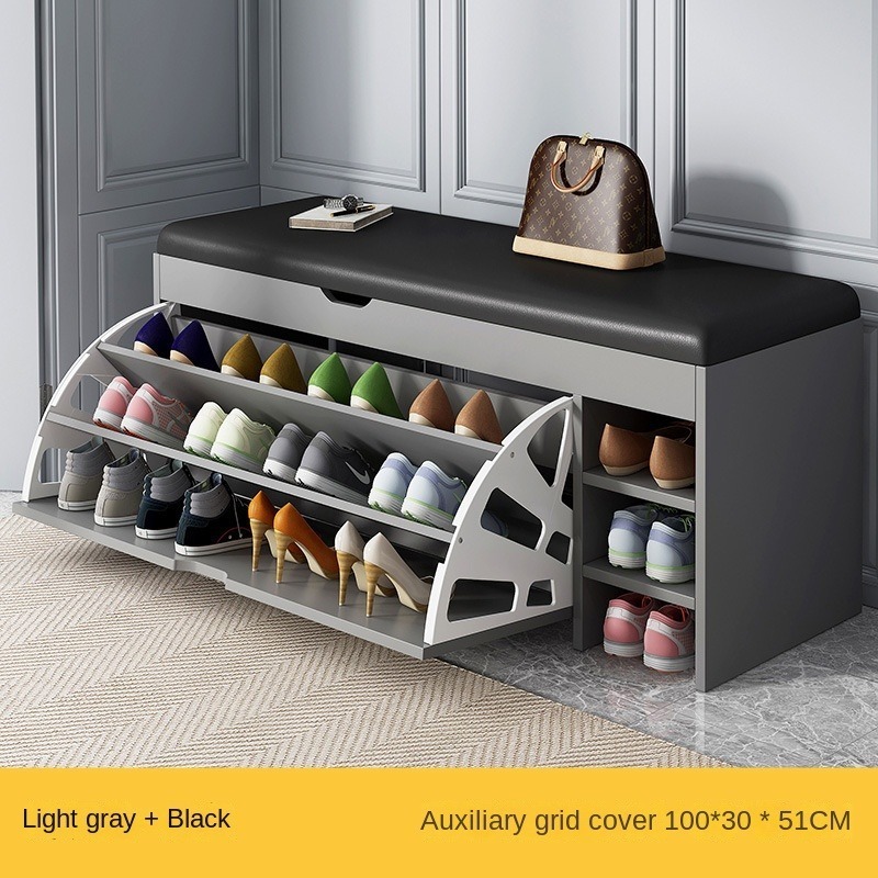 Living Room Furniture Quality Assurance Durable Wooden Metal Shoe Rack Storage Shoe Rack Cabinet