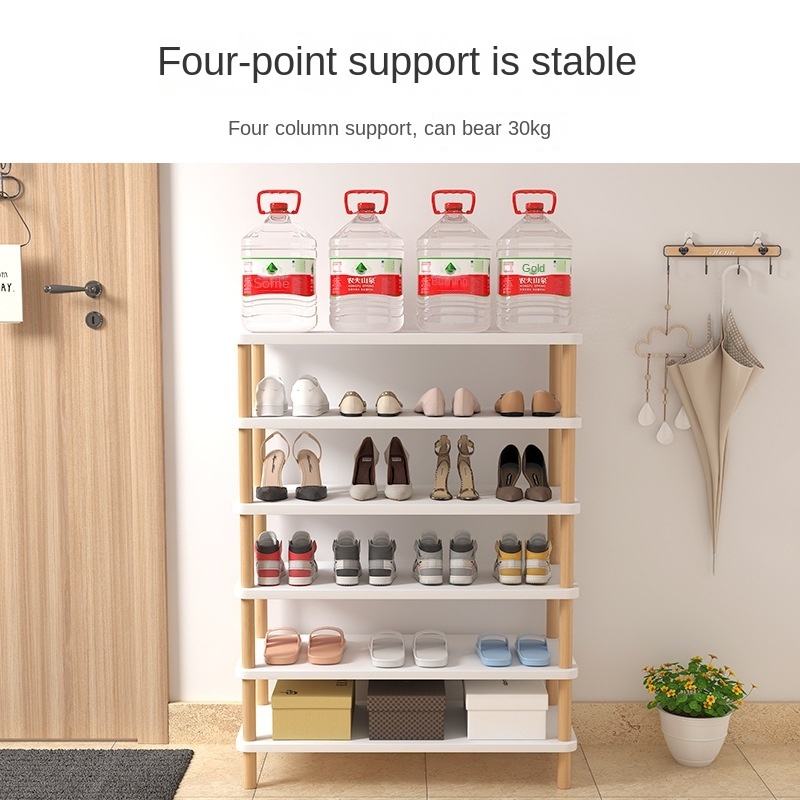 Shoe Rack Simple Door Household Multi-layer Storage Rack Save Space Small Narrow Shoe Rack Indoor Beautiful Corner Shoe Cabinet