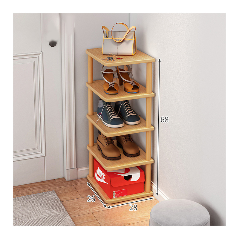 Fashion Shoe Stand Tall Shoe Rack Stackable And Narrow Vertical Shoe Rack For Small Spaces Like Corner Bedroom And Entraway