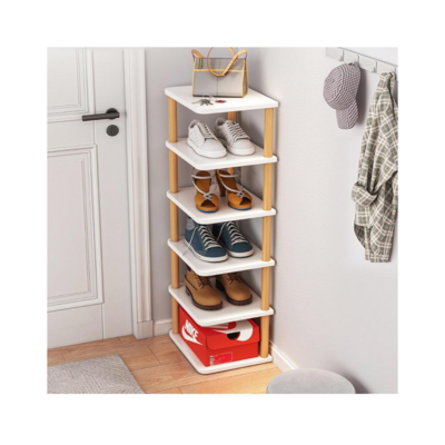 Simple Door Household Single Row Gap Small Shoe Cabinet Dormitory Multi-Layer Space Saving Dustproof Storage Shoe Rack