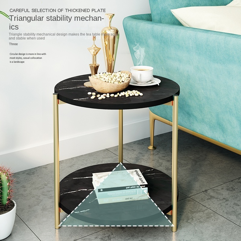 Internet Celebrity Ins Style Balcony Sofa Side Table Corner Table Designer Simple Nordic Creative Mini round Small Table