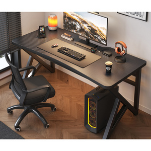 Water resistant surface thickened table gaming table l shape gaming desk with large shelf