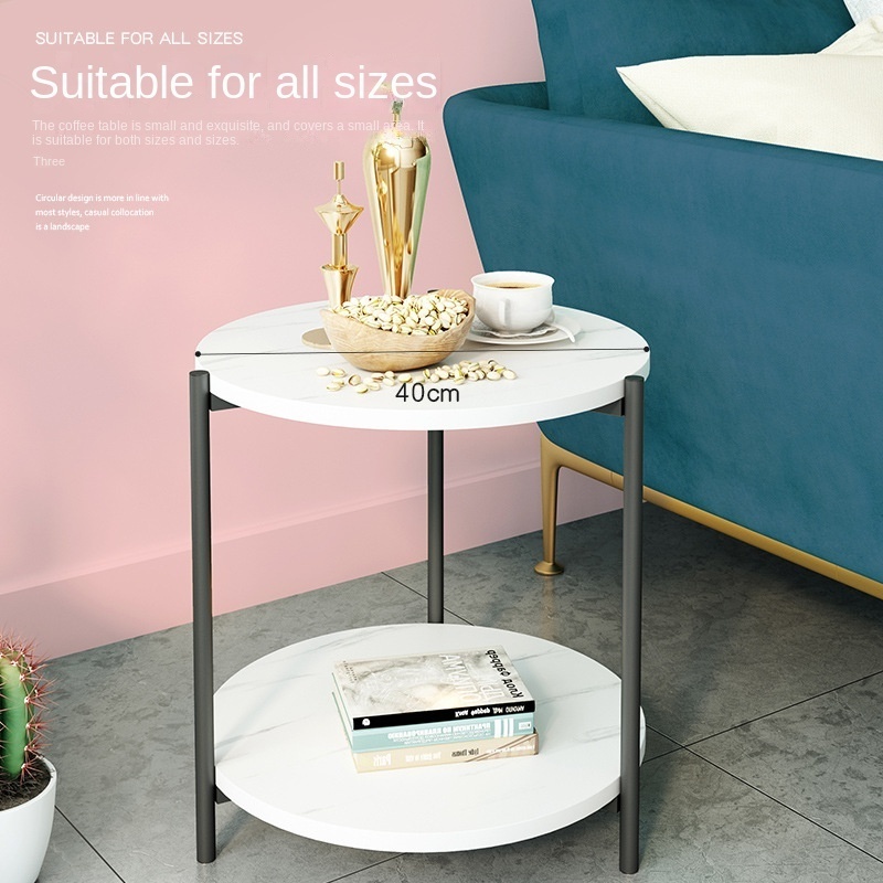 Internet Celebrity Ins Style Balcony Sofa Side Table Corner Table Designer Simple Nordic Creative Mini round Small Table