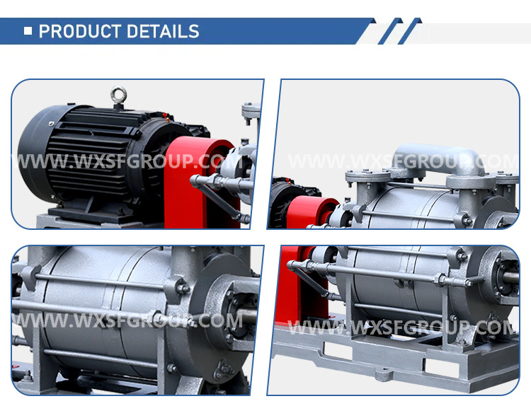 Strong Durable Chemical Resistant 6 m3/min Pumping Speed CNC Router Liquid Water Ring Vacuum Pump