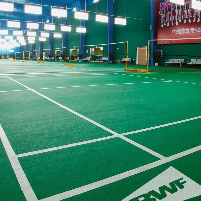 factory directly BWF approved pvc badminton roll up floors vinyl sport court rubber flooring mats plastic PVC flooring