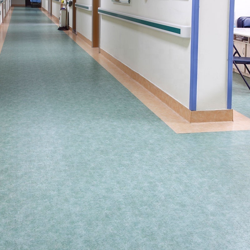 Anti Bacteria Waterproof Homogeneous PVC Vinyl Flooring for Hospital