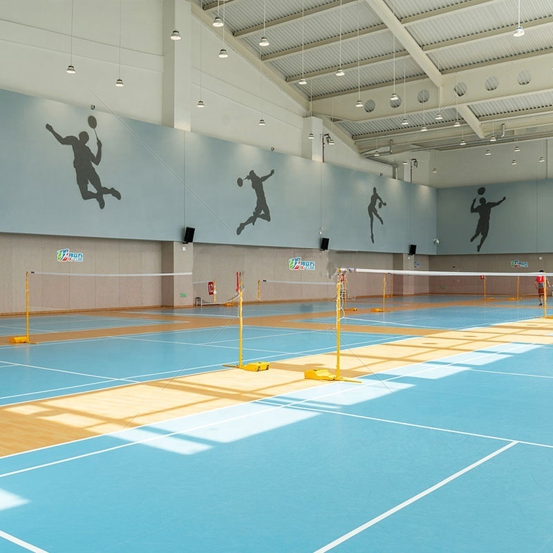 factory directly BWF approved pvc badminton roll up floors vinyl sport court rubber flooring mats plastic PVC flooring