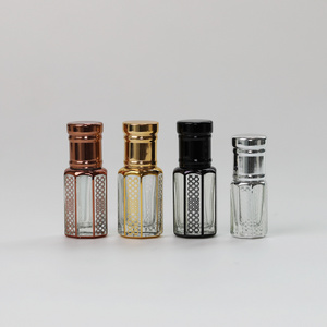 3 Ml 6 Ml 12 Ml Empty Perfume Glass Essential Oil Attar Roller Bottles