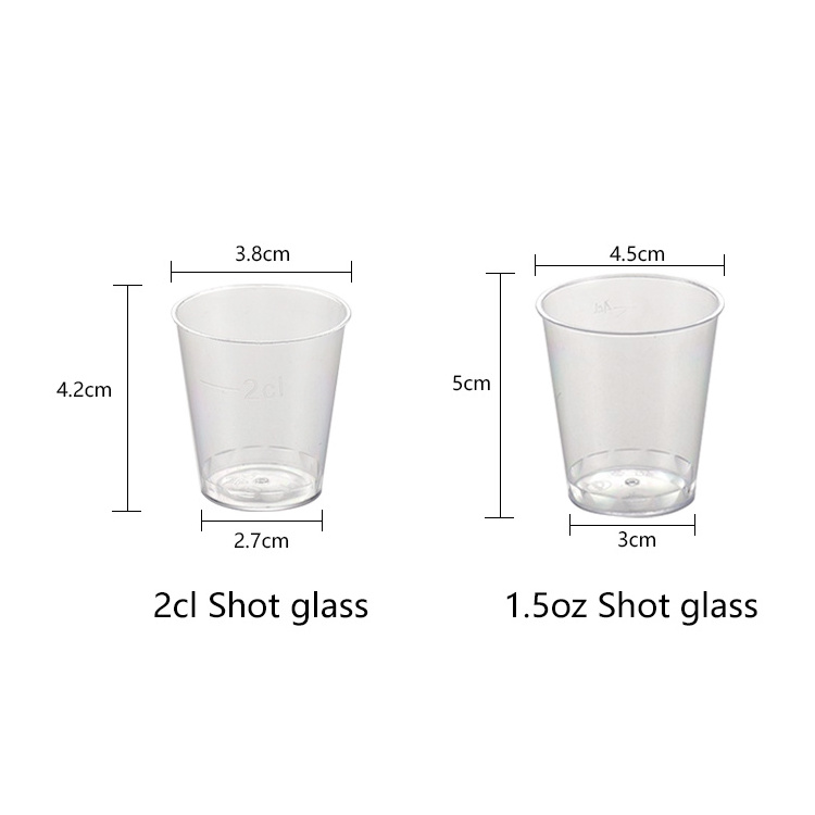 Disposable clear free samples promotional wine plastic shot glasses penis boob shot glass