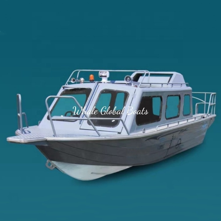 Patrol Boat Aluminum Cabin Fishing Boat All Welded Working Boat for Sale