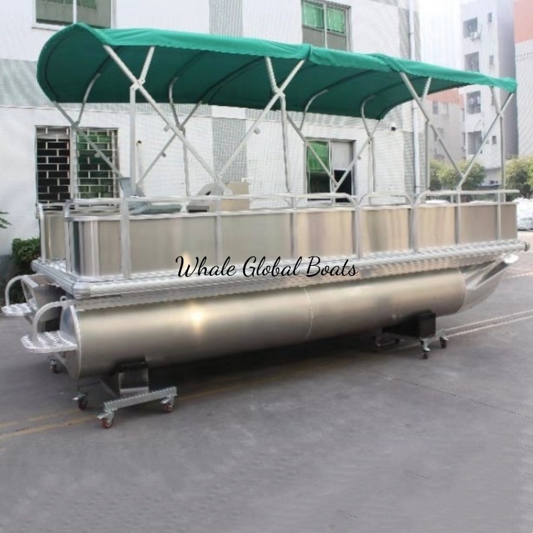 5.2m With Canopy Catamaran Aluminum Fishing Vessel Leisure Boat