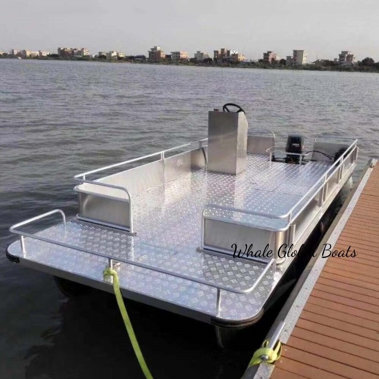 5.2m With Canopy Catamaran Aluminum Fishing Vessel Leisure Boat